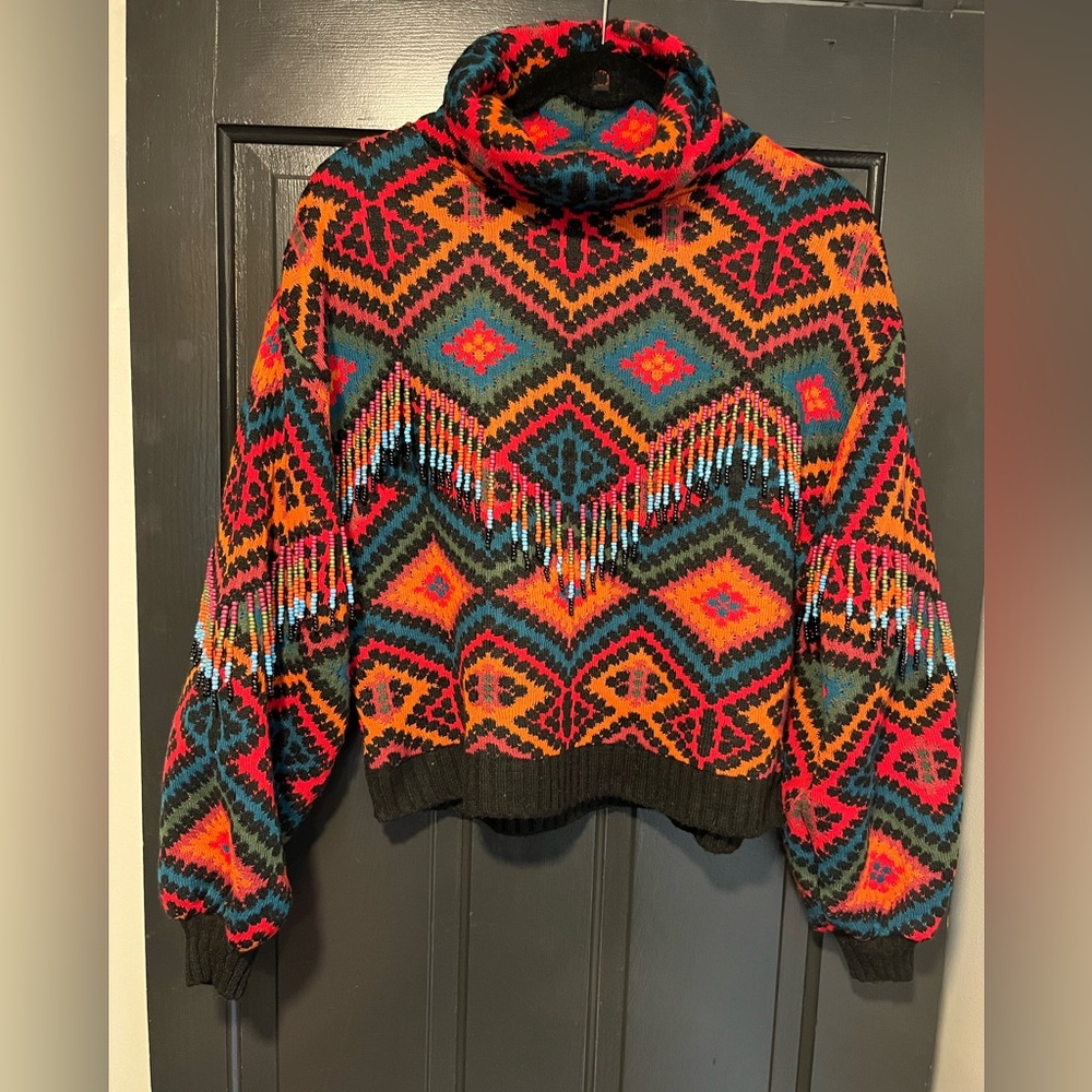 Farm Rio Rauti turtleneck sweater